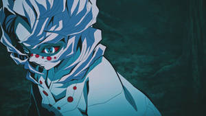 Fondo de pantalla de Rui con esclerótica roja de Demon Slayer