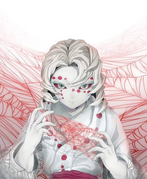 Fondo de pantalla de Rui Demon Slayer blanco pálido