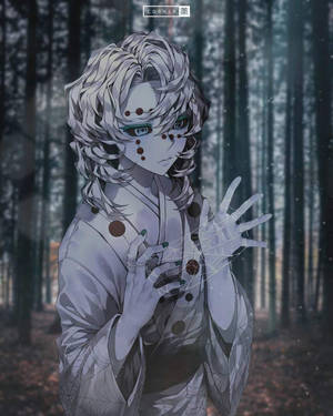 Fondo de pantalla de Rui Demon Slayer en el Bosque