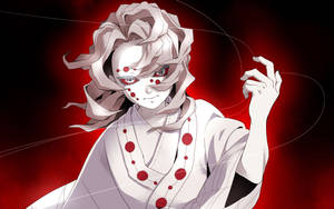 Fondo de pantalla de Rui Demon Slayer rojo ardiente