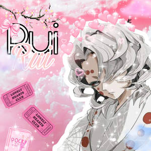Fondo de pantalla de Rui rosa de Demon Slayer