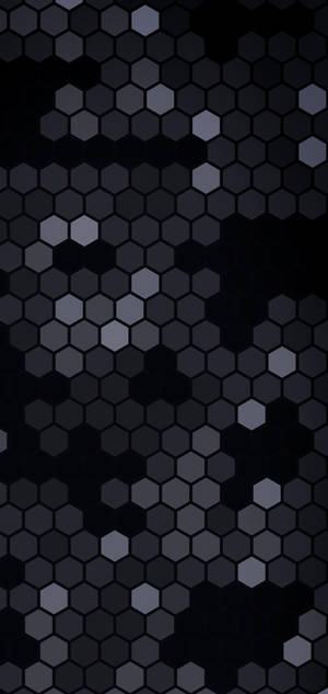 Fondo de pantalla S10+ Hexágono Negro Abstracto. — iPhone 14 Fondos de pantalla