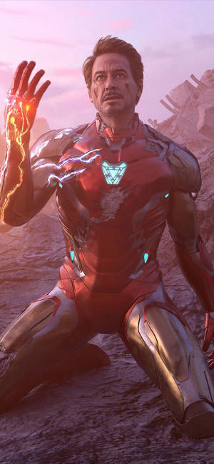 Sacrificio de Iron Man Superhéroe Endgame — Galaxia A57 Fondos de pantalla