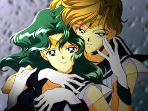 Fondo de pantalla lésbico del anime Sailor Moon — Anime lesbiana Fondos de pantalla