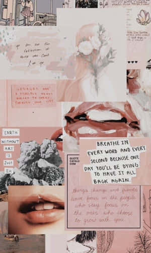 Salpicaduras de Arte - Fondo Collage Estético — Patrón estético Fondos de pantalla