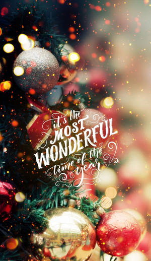 Saludo Navideño del Momento Más Maravilloso — Hermosa Navidad Fondos de pantalla