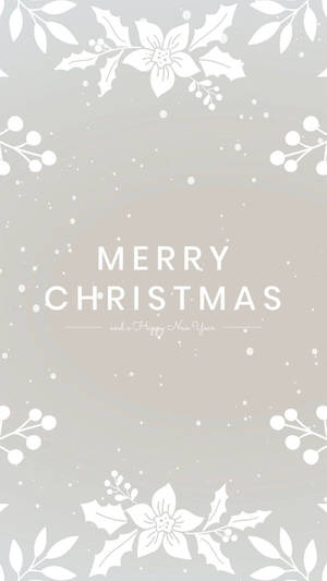 Fondo de pantalla Saludos Estéticos de Navidad en Gris — 9:16 Fondos de pantalla
