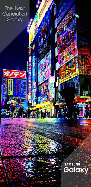 Samsung Galaxy Letreros de Tokio