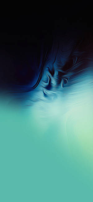 Samsung Móvil Olas Teal y Negras — Galaxy S25 Fondos de pantalla