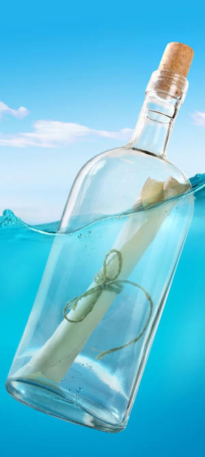 Fondo de pantalla Samsung S21 Ultra Botella con Mensaje — Pixel 10 Fondos de pantalla