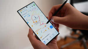 Samsung S23 Ultra usando Google Maps con S Pen