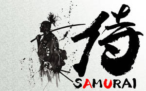 Samurái japonés con coleta — Samurái japonés Fondos de pantalla