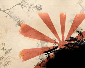 Samurái japonés sol naciente — Samurái japonés Fondos de pantalla