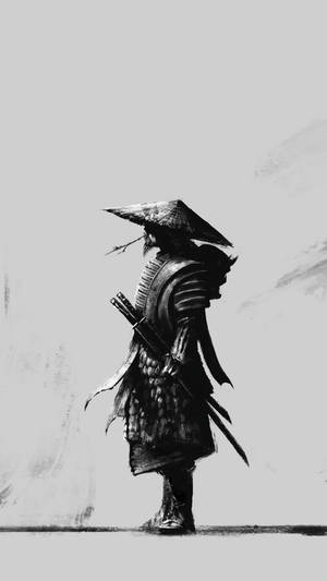 Samurái japonés tinta negra — Samurái japonés Fondos de pantalla