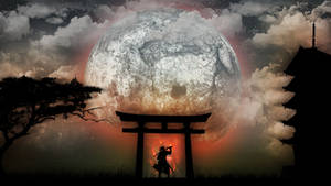 Samurái Japonés Luna Torii — Samurái japonés Fondos de pantalla