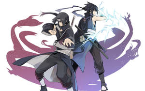 Técnica Chidori de Sasuke Uchiha, un jutsu de rayo con chakra de relámpago en las manos.