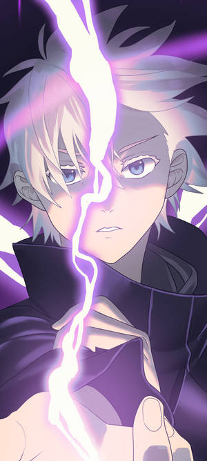 Satoru Gojo trueno púrpura genial Jujutsu Kaisen Phone — iPhone Air Fondos de pantalla