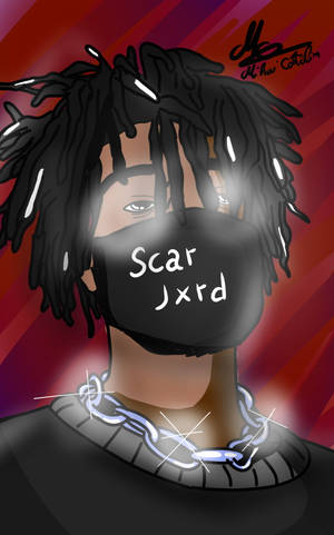 Fondo de pantalla de Scarlxrd Arte Rojo de Fan — Lenovo Legion Y700 AI Fondos de pantalla