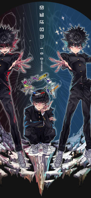 Fondo de pantalla 1125x2436 de Shigeo Kageyama Mob Psycho 100 8K 7680x4320 — iPhone 12 Pro Max Fondos de pantalla