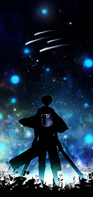 Silueta de Eren Attack on Titan iPhone — Galaxy S25 Edge Fondos de pantalla