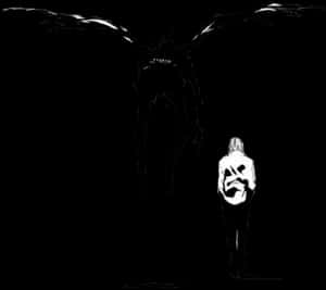 Silueta de Light Yagami y Ryuk