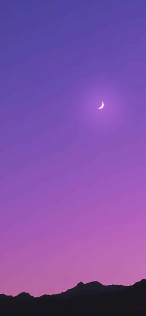 Silueta de Montaña Estética en Lila Claro — iPhone 17 Pro Max Fondos de pantalla