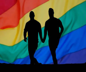 Fondo de pantalla Silueta de Pareja El Amor Es Amor