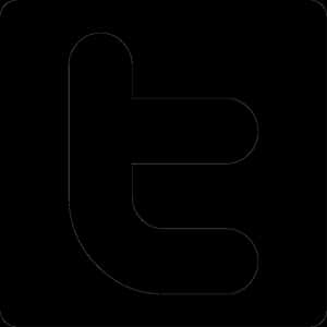 Vector del logo de Twitter - Logo de Twitter en blanco y negro PNG