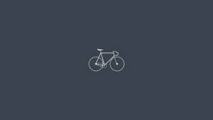Fondo de pantalla de silueta simple de bicicleta de manubrio bajo