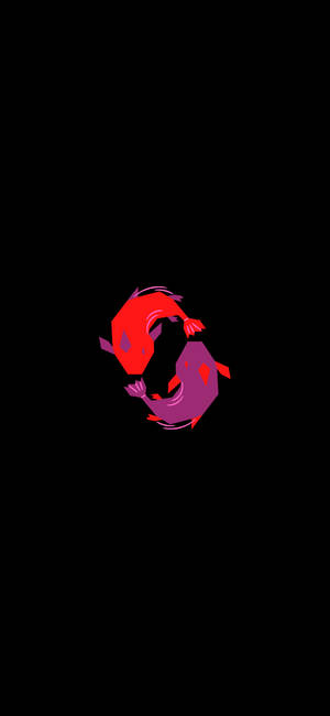 Fondo de pantalla de símbolo de pez Piscis arte digital — iPhone 14 Fondos de pantalla