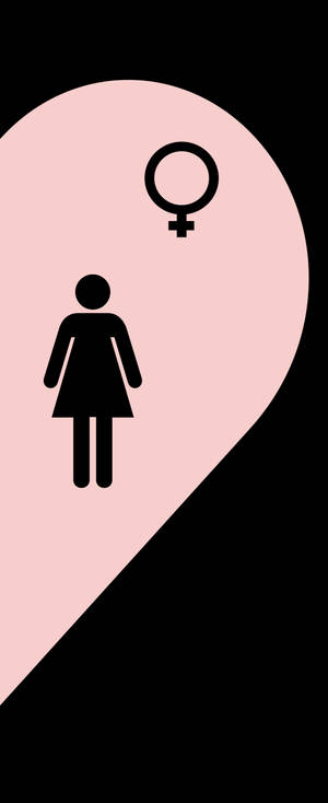 Fondo de pantalla del símbolo femenino pareja — Galaxy Z Flip 6 Fondos de pantalla