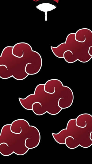 Nube Roja Akatsuki iPhone — Naruto iPhone GIF Fondos de pantalla