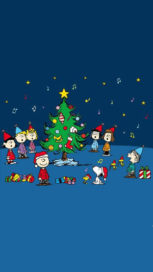 Fondo de pantalla de Snoopy Cantando en Navidad — Snoopy navidad Fondos de pantalla