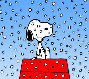 Fondo de pantalla Snoopy Casa de Nieve Navideña — Snoopy navidad Fondos de pantalla