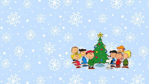 Fondo de pantalla de Snoopy Copos de Nieve Navideños — Snoopy navidad Fondos de pantalla