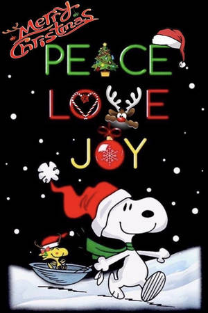 Fondo de pantalla Snoopy Navidad Paz Amor Alegría — Snoopy navidad Fondos de pantalla