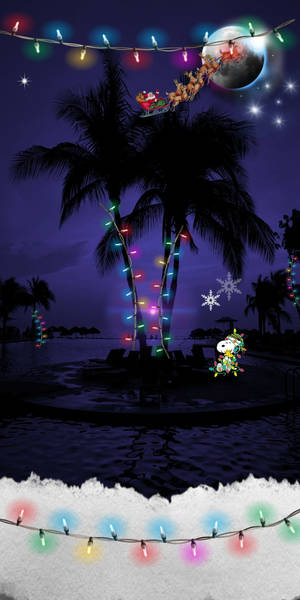 Fondo de pantalla Snoopy Navidad Tropical — Snoopy navidad Fondos de pantalla