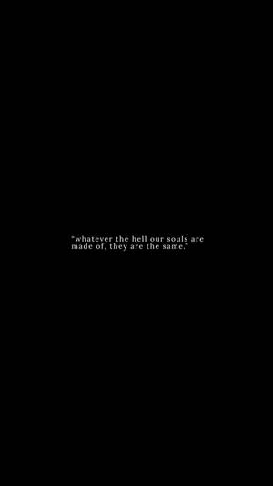 Fondo de pantalla estético con cita en blanco sobre negro