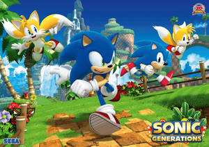 Fondo de pantalla de Sonic y Tails del juego Sonic Generations.