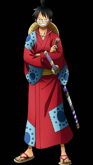 Sonrisa de Luffy Samurái — Samurái japonés Fondos de pantalla