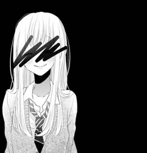 Sonrisa Falsa Chica Manga Ojos Ocultos