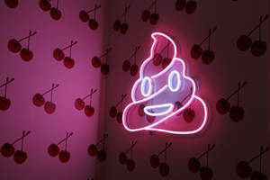 Sonrisa Neon de Caca — Rosa neón estético Fondos de pantalla