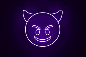 Sonrisa Neonata del Diablo — Estética neón Fondos de pantalla
