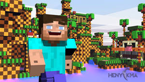Fondo de pantalla de Steve riendo de Minecraft