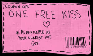 Sticker de Cupón de Beso Gratis
