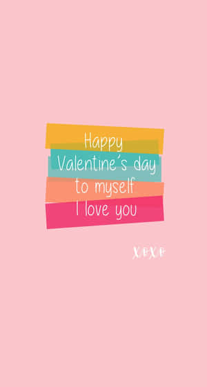 Sticky Tabs Lindos de San Valentín para Amarme a Mí Mismo — Lindo día de San Valentín Fondos de pantalla