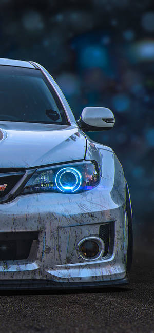 Fondo de pantalla de Subaru Impreza con bumper personalizado — iPhone 14 Fondos de pantalla