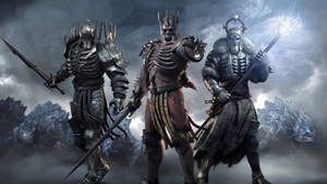 Conjuntos de armadura de la Cacería Salvaje en fondo de pantalla de The Witcher 3.