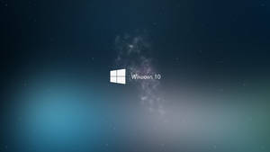 Fondo de pantalla 4K del logotipo de Windows 10 en blanco.