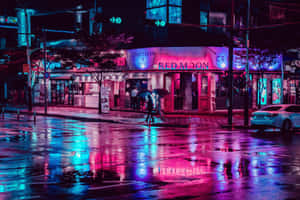 Fondo de Neon City — Ciudad neón Fondos de pantalla